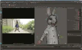  ??  ?? top left: the Peter rabbit model inside of Maya. animal logic shifted over from Softimage XSI to Maya on Peter
rabbit, the first time that they had solely used the software on one show