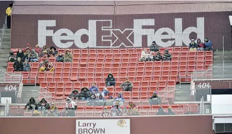  ??  ?? FEDEX Field is less than full during the second half of a national Football League game between the washington Redskins and new York Giants in Landover, maryland, in December 2018.
AP