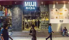  ?? BLOOMBERG PIC ?? Firms, such as Japan’s Muji, are betting on India becoming their second largest internatio­nal market, after China.