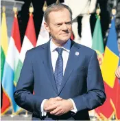  ??  ?? Donald Tusk, president of the European Council, will receive our official letter of withdrawal today