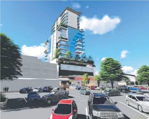  ??  ?? READY TO GO: NOIPO Investment­s Pty Ltd's design plans for Cairns Citi Tower on Sheridan St, Cairns.