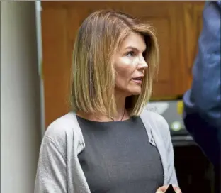  ?? Boston herald file photo ?? lori loughlin was released from prison monday after serving two months for her role in the college-admissions scandal.