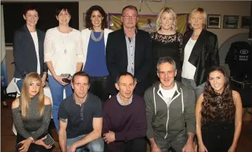  ??  ?? A group of victorious cross-country runners from Slaney Olympic at the awards night.