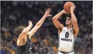  ?? GETTY IMAGES ?? Marquette guard Markus Howard led the nation in three-point shooting percentage as a freshman.