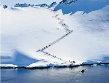  ??  ?? Toerisme op Antarctica