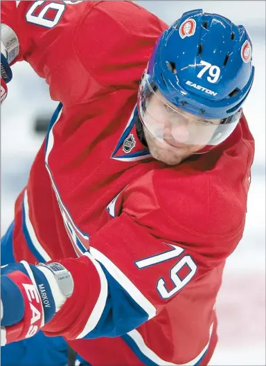  ?? PHOTO D’ARCHIVES ?? √ P.K. Subban a peut-être gagné le trophée Norris, mais c’est Andreï Markov qui fait la différence à la ligne bleue du Canadien.