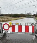  ?? Foto: Glenn Schwaller ?? Gewohntes Bild: Nach starken Regenfälle­n müssen Autofahrer regelmäßig den Umweg nehmen. Wegen Hochwasser­s ist die N37 nämlich dann gesperrt.