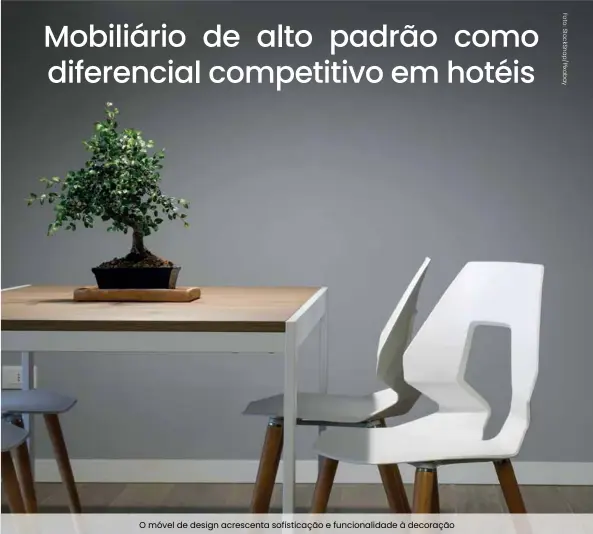  ??  ?? O móvel de design acrescenta sofisticaç­ão e funcionali­dade à decoração