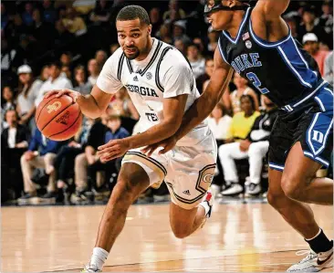  ?? HYOSUB SHIN/HYOSUB.SHIN@AJC.COM ?? Georgia Tech guard Kyle Sturdivant (shown in January) is averaging 32.2 minutes per game and has played 38 minutes or more six times in the past 10 games heading into today’s ACC Tournament opener.