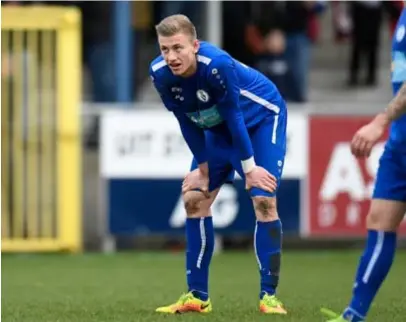  ?? FOTO TOM GOYVAERTS ?? “Bij andere clubs zijn er momenten geweest dat ik twee à drie maanden op mijn centen moest wachten”, zegt Yannis Augustynen. “Bij Rupel Boom is dat nog nooit gebeurd.”