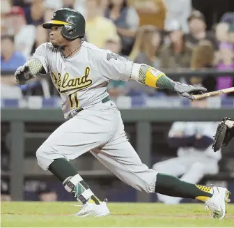  ?? AP PHOTO ?? ON THE WAY: The Red Sox acquired Rajai Davis from the Athletics yesterday to bolster their outfield.