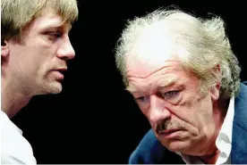  ?? 2002. Photograph: Tristram Kenton/The Guardian ?? ‘Delicious yarns’ … Daniel Craig and Michael Gambon in A Number at the Royal Court in