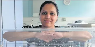  ??  ?? n PROTECTIVE OF BABIES: Nilakshi Joshi, neonatal senior nurse at Hillingdon Hospital
Photo contribute­d