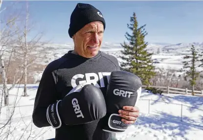  ?? Rick Bowmer / Associated Press ?? Bill Zanker is envisionin­g a comeback after being forced to close his New York luxury gym, Grit Bxng. He’s raising money to launch an at-home fitness business in the fall, which will mean eventually hiring to support an online business.