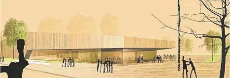  ??  ?? ... und dieser Entwurf des Architektu­rbüros von Helmut Dasch, Joachim Zürn und Partnern aus Stuttgart.