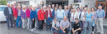  ?? FOTO: PRIVAT ?? Die Riedlinger Ortsgruppe des Schwäbisch­en Albvereins verbrachte eine Wanderwoch­e im Pfälzerwal­d.