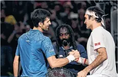  ?? GETTY IMAGES ?? Novak Djokovic y Roger Federer empiezan el domingo su última batalla grande del año en Finales ATP.