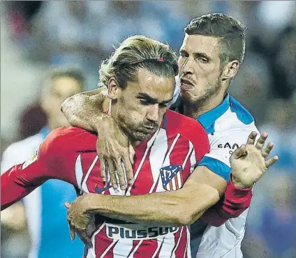  ?? FOTO: EFE ?? Como en la pasada temporada, el Atlético fue maniatado en Leganés Un tropiezo para los colchonero­s en un mal momento