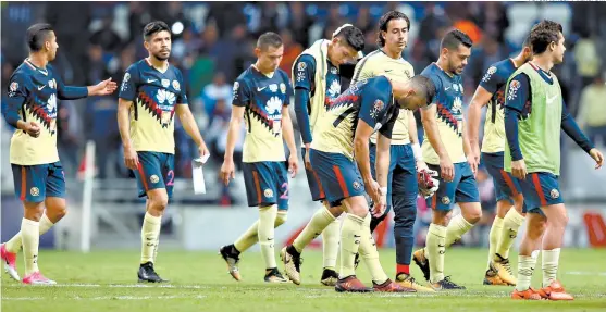  ??  ?? Las Águilas, al término de un encuentro de Liga