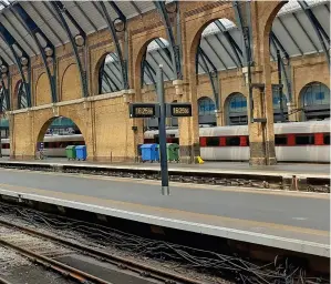  ?? TONY STREETER. ?? A deserted King’s Cross at 1625 on July 23 - the second day of strike action.