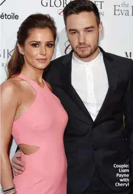  ??  ?? Couple: Liam Payne with Cheryl