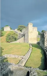  ??  ?? ● The famous 199 steps lead to Whitby Abbey, right, while the North Yorks Moors Railway, top, remains a firm favourite with visitors along with the ruins of Pickering Castle, above