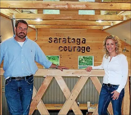  ?? PHOTO PROVIDED ?? Holly and Serge Shishik founded Saratoga Courage Distillery in Greenfield Center in 2013.