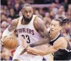  ?? TONY DEJAK/AP ?? Cleveland’s LeBron James (23), shown driving against Brooklyn’s Jeremy Lin on Friday, has scored 270 points on Christmas.