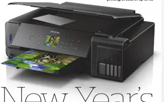  ??  ?? As reviewed in AP 15 December 2018, the Epson ET-7750 is a good choice for combined document and photo printing, at sizes of up to A3