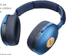  ??  ?? House of Marley’s Positive Vibration XL headphones in blue.