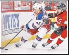  ?? Getty Images ?? OUT IN THE COLD: Brendan Smith has played well, but was “lost” in the third-period shuffle Saturday by coach Alain Vigneault, a mistake his detractors will be happy to pounce on writes The Post’s Larry Brooks.