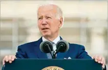  ?? ?? FIRME.
El presidente Joe Biden condenó los crímenes de odio.