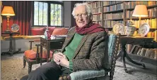  ??  ?? Bamber Gascoigne is donating books from the home to Trinity College, Cambridge