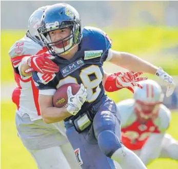  ?? FOTO: FLORIAN ACHBERGER ?? Mit einem Heimsieg im zweiten Play-off-Spiel um den Aufstieg zur GFL 2 gegen die Darmstadt Diamonds können die Biberach Beavers den größten Erfolg in der Vereinsges­chichte perfekt machen.