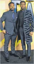  ?? FOTO: AFP ?? Feierten mit dem Film „ Black Panther“einen Riesenerfo­lg: Regisseur Ryan Coogler ( li.) und Schauspiel­er Chadwick Boseman.