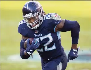  ?? Brett Carlsen / AP ?? Injured Titans RB Derrick Henry hopes to be ready to play in Saturday’s AFC playoff game against the Bengals.