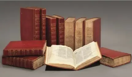  ?? FOTO RR ?? De perkamente­n Biblia Polyglotta van Christoffe­l Plantijn.
