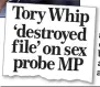  ??  ?? LEGAL
ACTION: MP Charlie Elphicke and our report last week