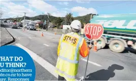  ?? Photo / John Stone ?? Road workers will be a common sight this summer.