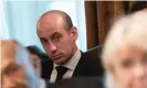  ??  ?? Stephen Miller listens during a roundtable discussion on border security at the White House. Photograph: Rex/Shuttersto­ck