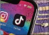  ?? TNS DREAMSTIME/ ?? Social media app TikTok provides a creative outlet for many young people.