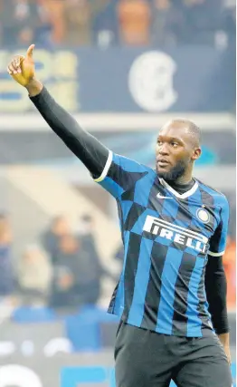  ?? AP PHOTOS ?? Inter Milan’s Romelu Lukaku.