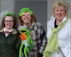  ??  ?? Amy, Marie and Patricia Rogers at Dundalk Parade.