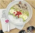  ??  ?? Andy Le @firstbitey­eg Cute smoothie bowl with greens, bananas, coconut and granola
