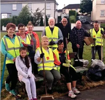  ??  ?? The recently formed Residents Associatio­n at St. Theresa’s Place, Kanturk, have put an in depth proposal in place to improve the area and build community spirit.