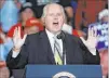  ?? The Associated Press file ?? Rush Limbaugh introduces President Donald Trump at the start of a 2018 campaign rally.