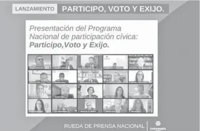  ?? /SALVADOR MIRANDA ?? Rueda de prensa donde se dio a conocer la campaña