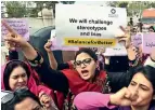  ??  ?? The petitioner contended that women will once again march on March 8 on Internatio­nal Women’s Day with placards displaying messages that manifest anarchy and vulgarity. — APP file