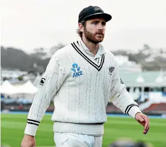  ?? PHOTO: PHOTOSPORT ?? new Zealand captain Kane Williamson is having problems picking an 11 to play South Africa in the third test at Hamilton.