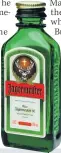  ??  ?? TOP TIPPLE Jägermeist­er